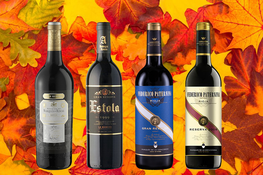 Selección de vinos de otoño